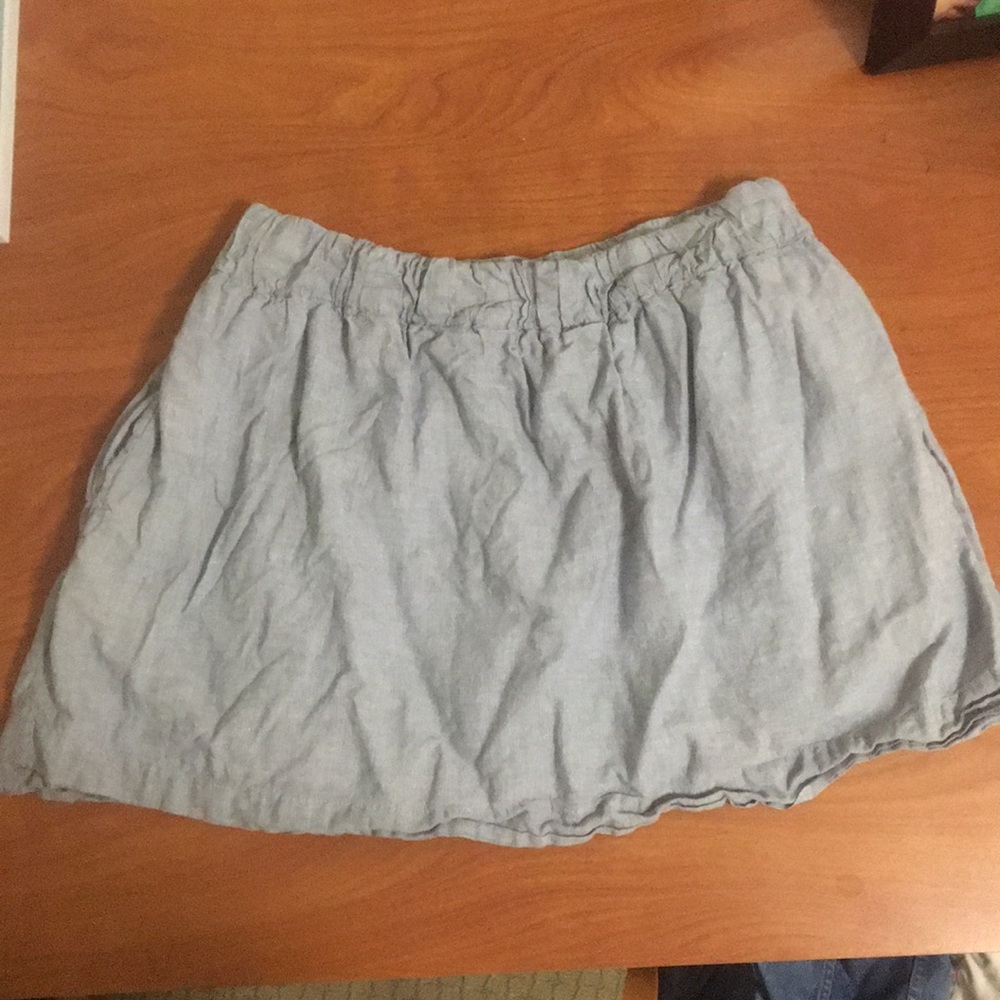 J Crew Blue Pin Stripe Skirt